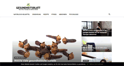 Desktop Screenshot of gesundheitsblatt.com