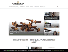 Tablet Screenshot of gesundheitsblatt.com